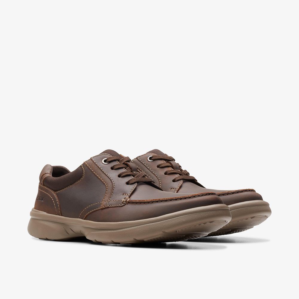 Brown Clarks Bradley Vibe Men Derby Shoes | 1247HNSZU