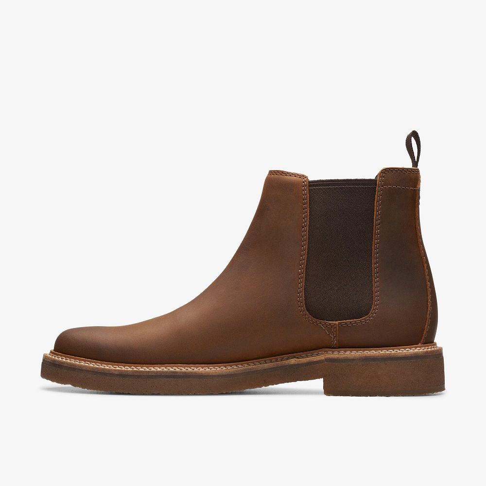 Brown Clarks Clarkdale Easy Men Boots | 5740OWLYJ