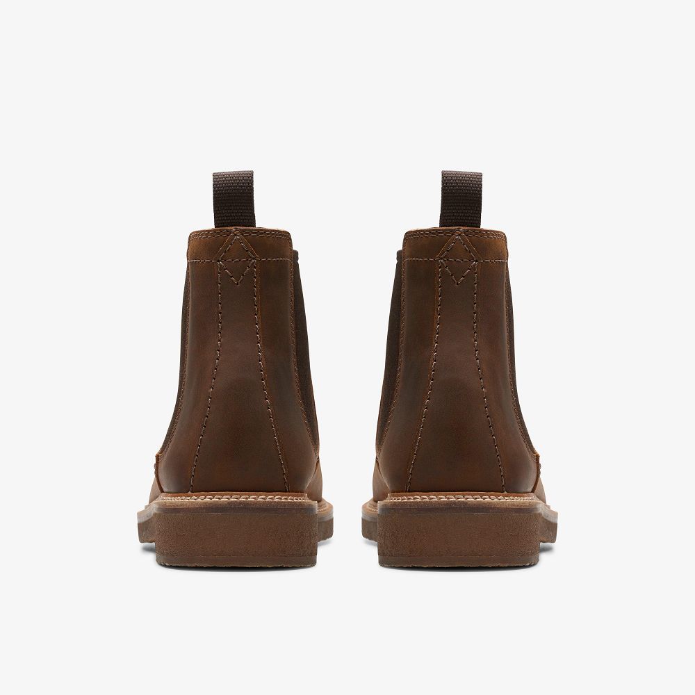 Brown Clarks Clarkdale Easy Men Boots | 5740OWLYJ