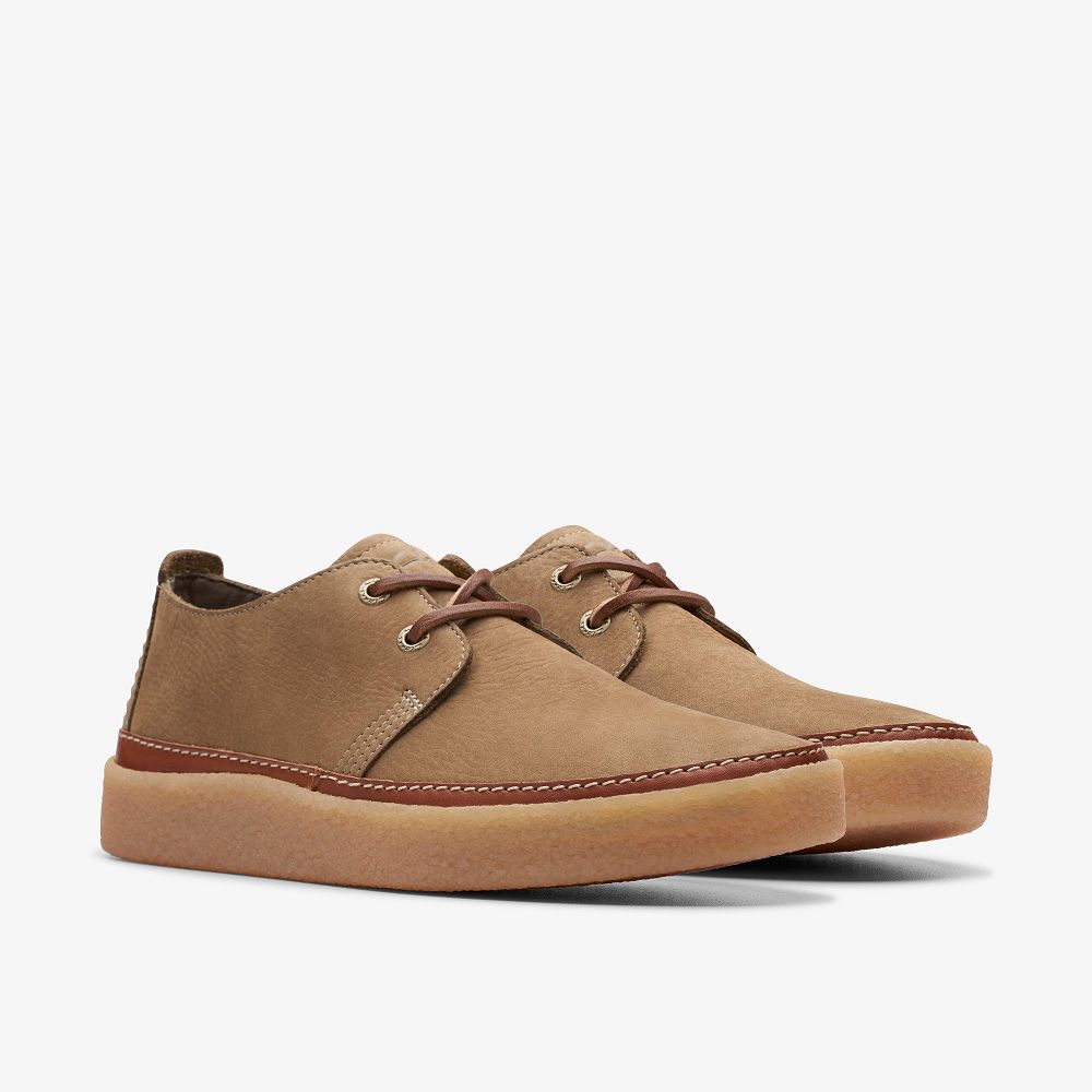 Brown Clarks Clarkwood Low Men Sneakers | 5782YQTKU