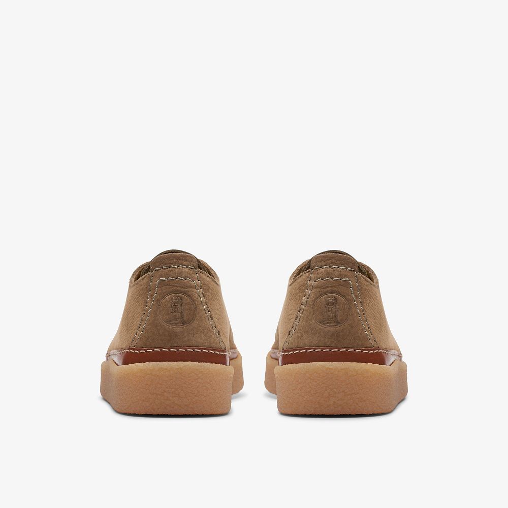 Brown Clarks Clarkwood Low Men Sneakers | 5782YQTKU