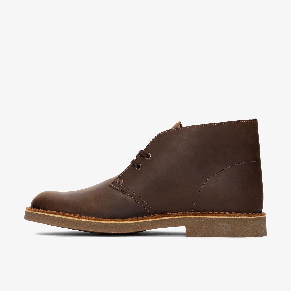 Brown Clarks Desert Evo Men Boots | 3518UHKIJ