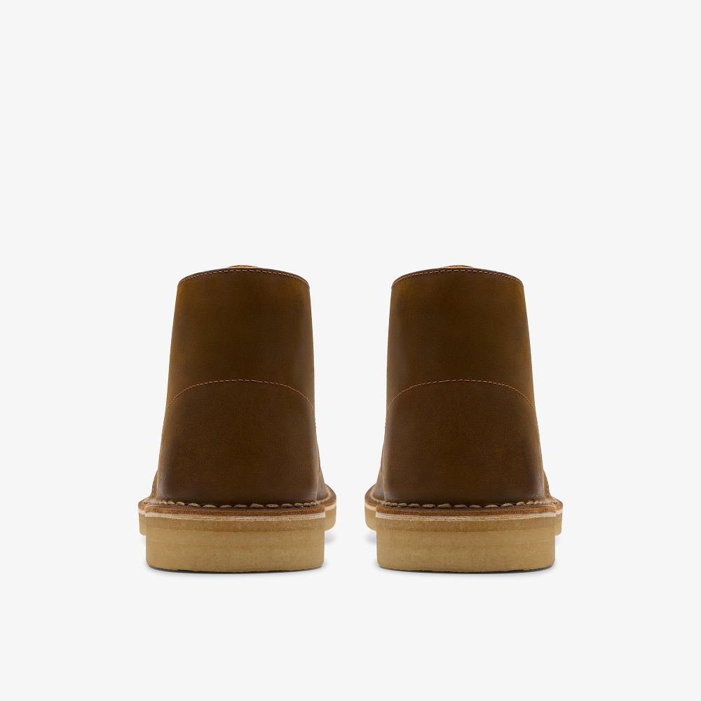 Brown Clarks Desert Men Boots | 5206SUJXG