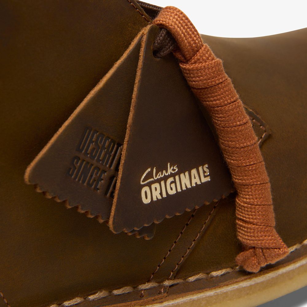 Brown Clarks Desert Men Boots | 5206SUJXG