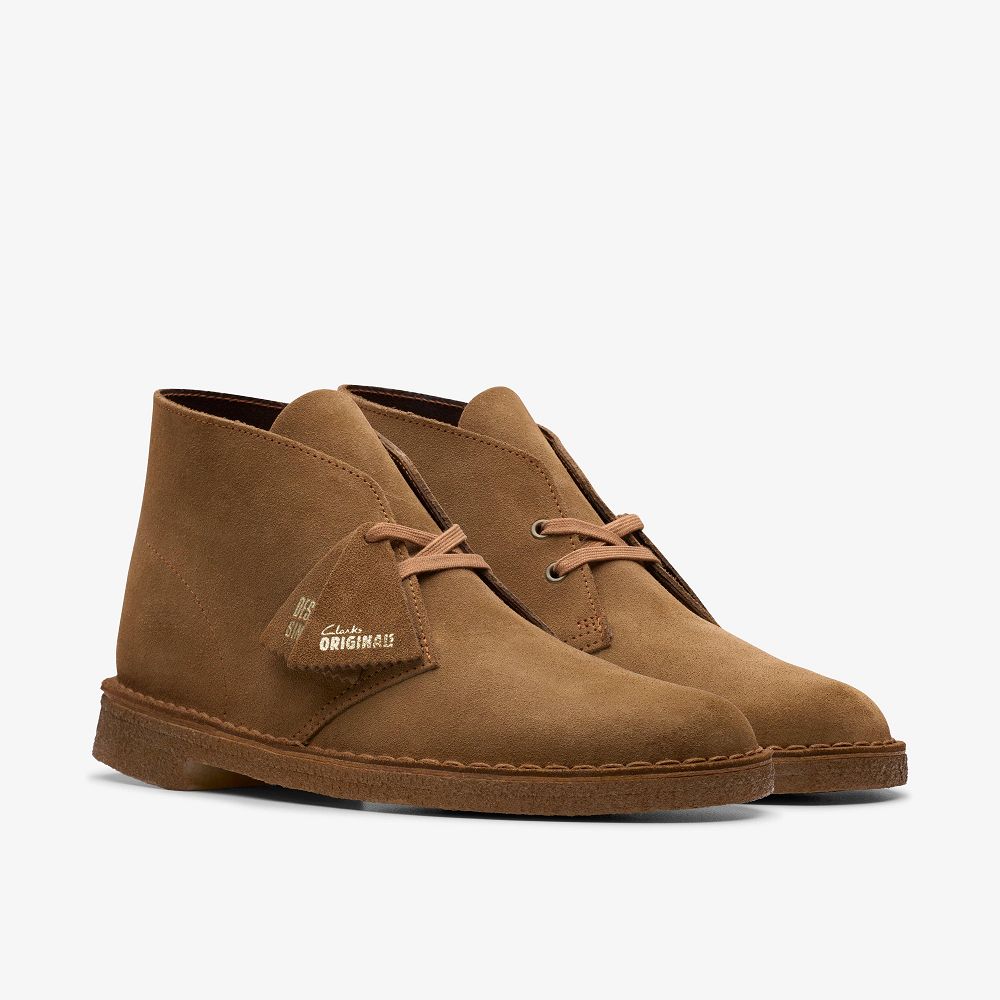 Brown Clarks Desert Men Boots | 5816WLBNF