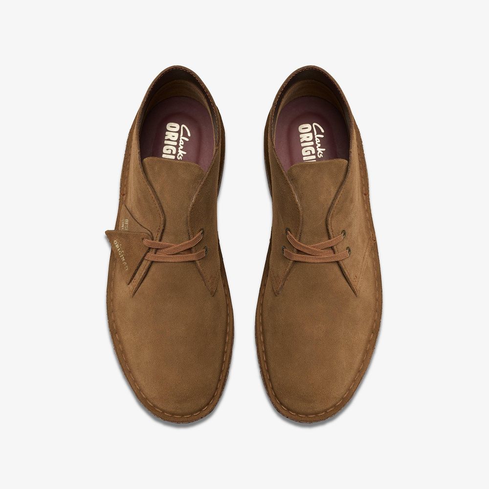 Brown Clarks Desert Men Boots | 5816WLBNF