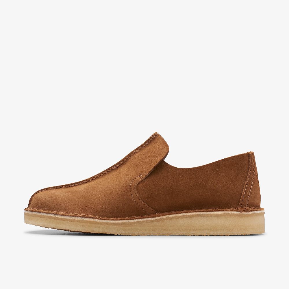 Brown Clarks Desert Mosier Men Loafers | 3768NALWX