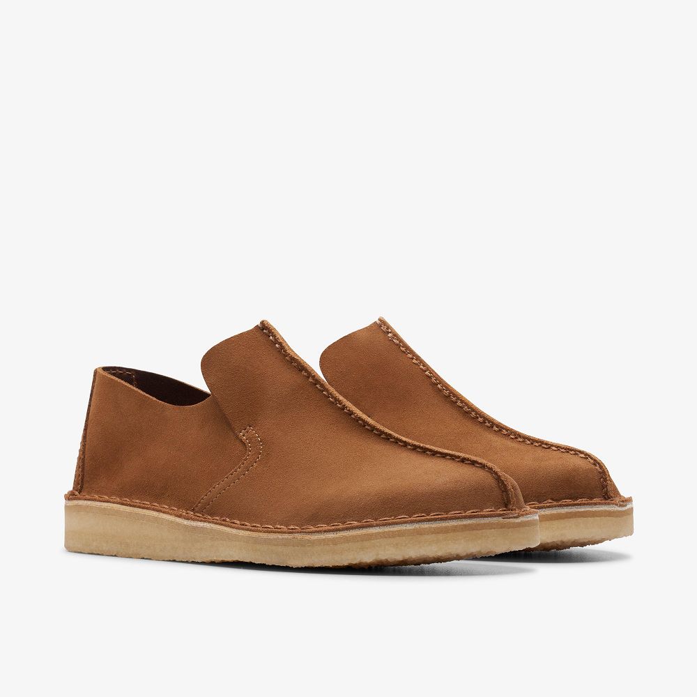 Brown Clarks Desert Mosier Men Loafers | 3768NALWX