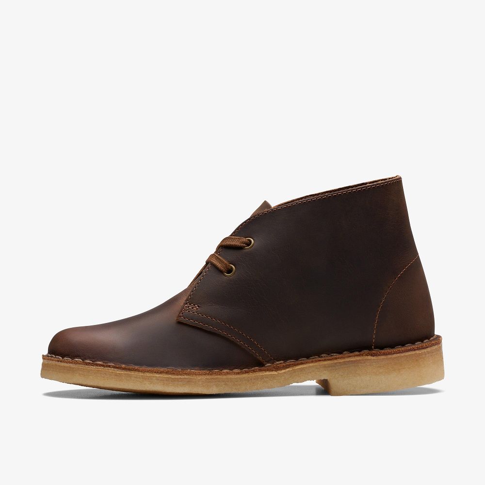 Brown Clarks Desert Women Boots | 0652QNCRA