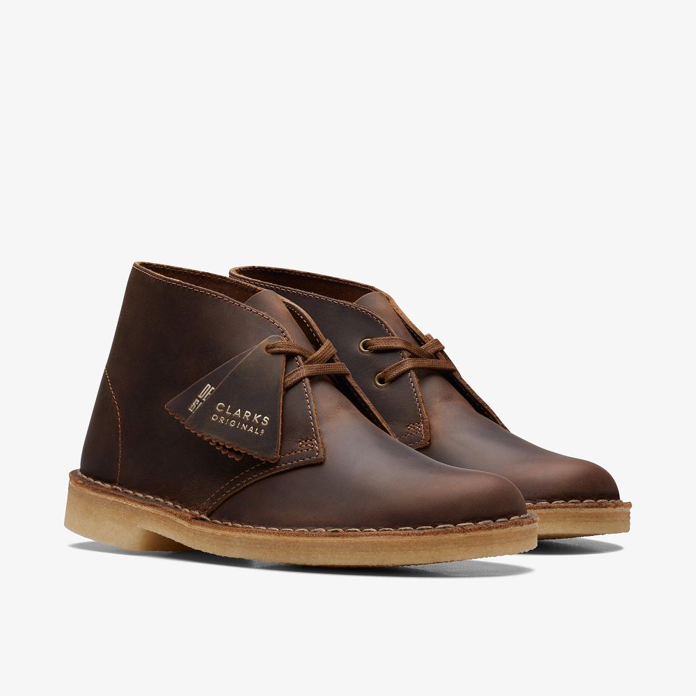 Brown Clarks Desert Women Boots | 0652QNCRA