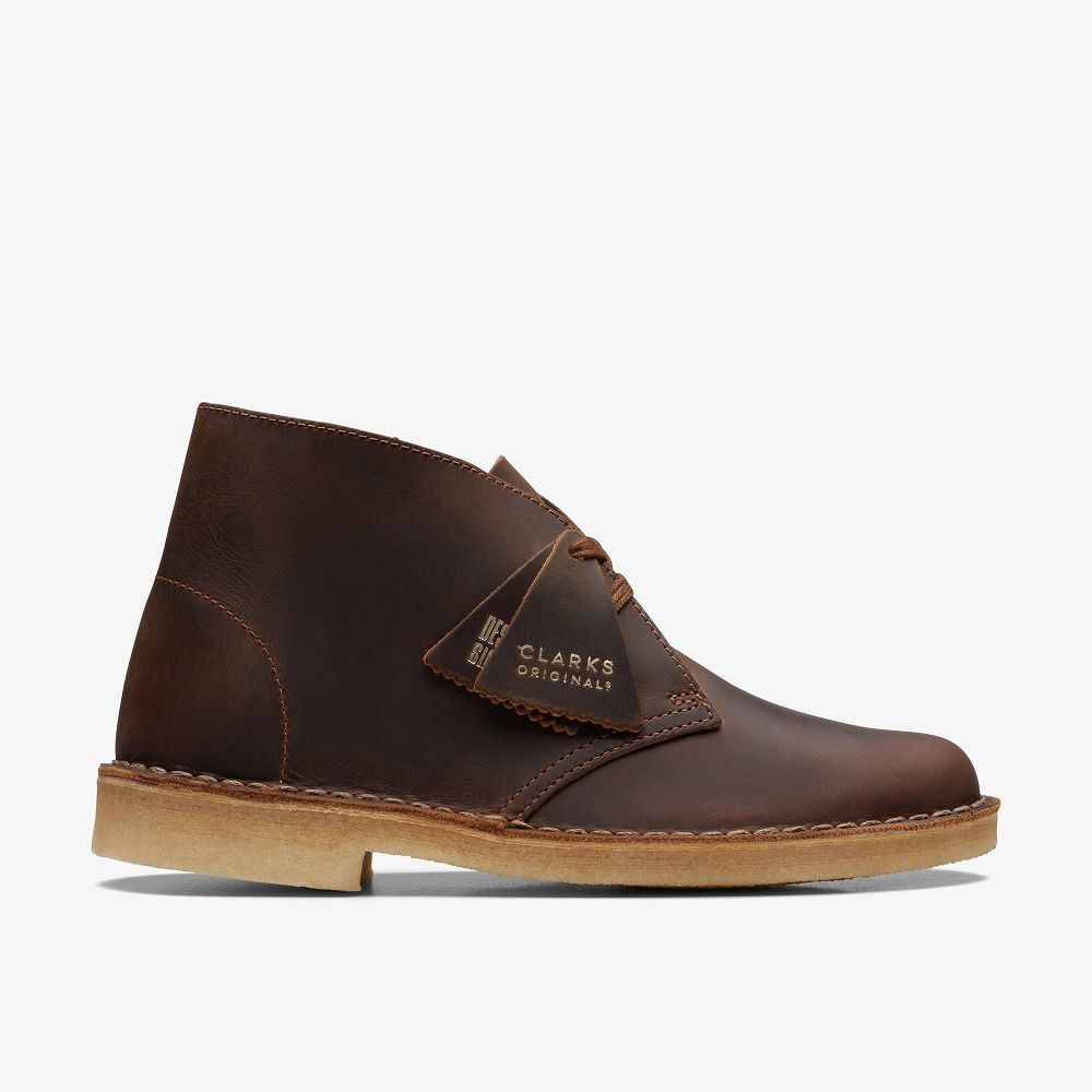 Brown Clarks Desert Women Boots | 0652QNCRA