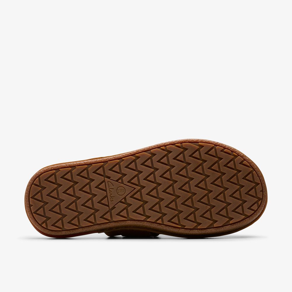 Brown Clarks Litton Men Sandals | 8537MPAVH