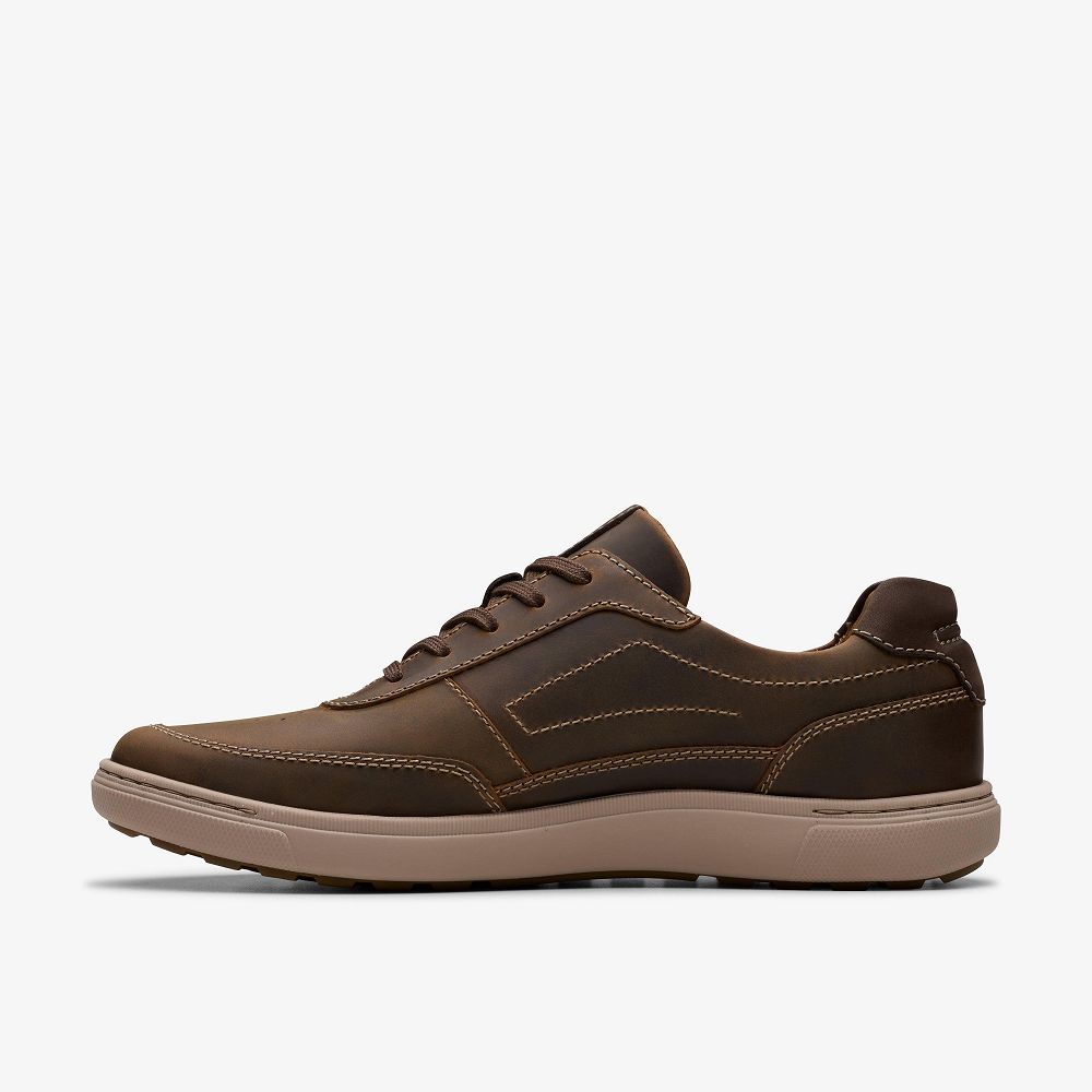 Brown Clarks Mapstone Trail Men Sneakers | 6572QHKLA