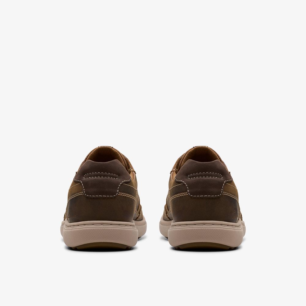 Brown Clarks Mapstone Trail Men Sneakers | 6572QHKLA