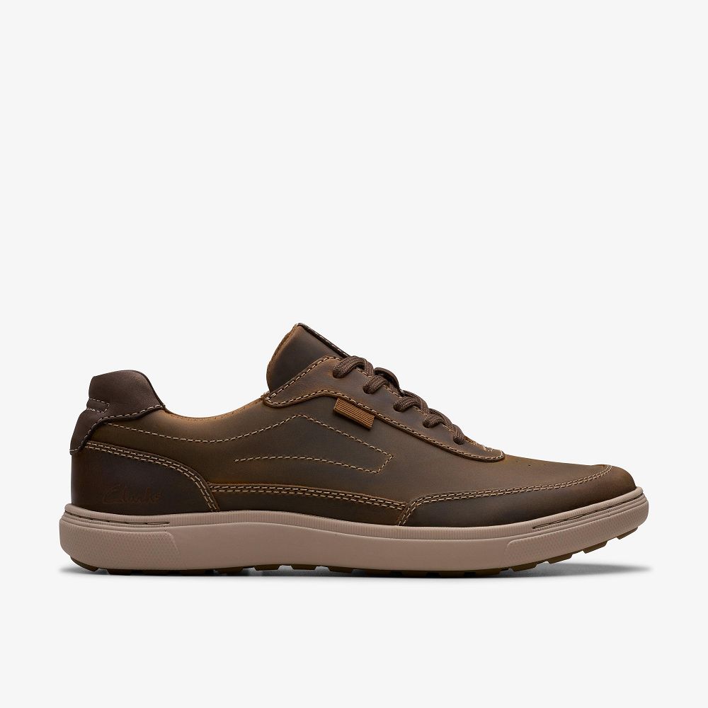 Brown Clarks Mapstone Trail Men Sneakers | 6572QHKLA