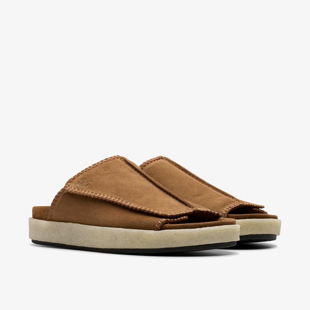 Brown Clarks Overleigh Men Sandals | 1963RLUWO