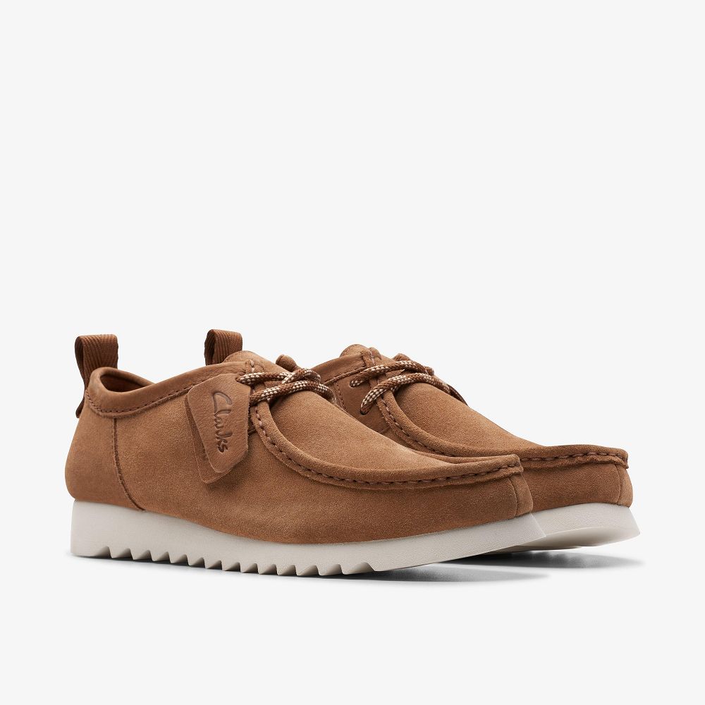 Brown Clarks Wallabee FTRE Lo Men Moccasins | 7682RWVOG