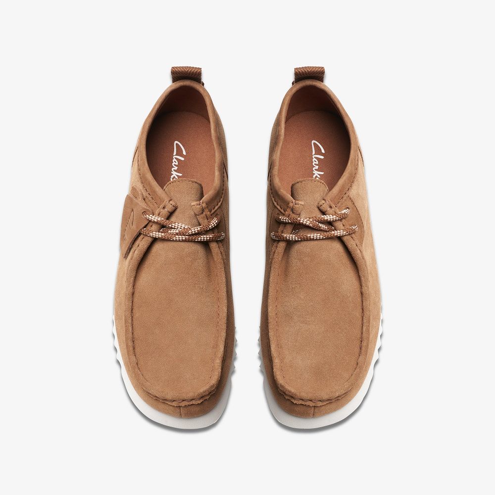 Brown Clarks Wallabee FTRE Lo Men Moccasins | 7682RWVOG