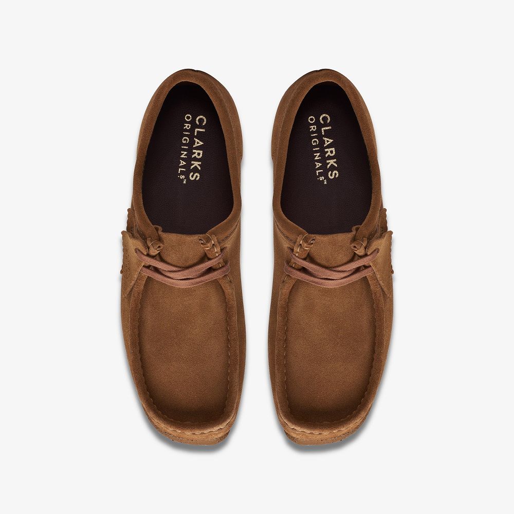 Brown Clarks Wallabee Men Loafers | 1674SZNLO