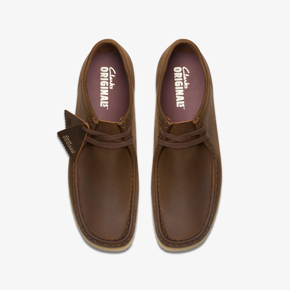 Brown Clarks Wallabee Men Loafers | 5289EGVPW