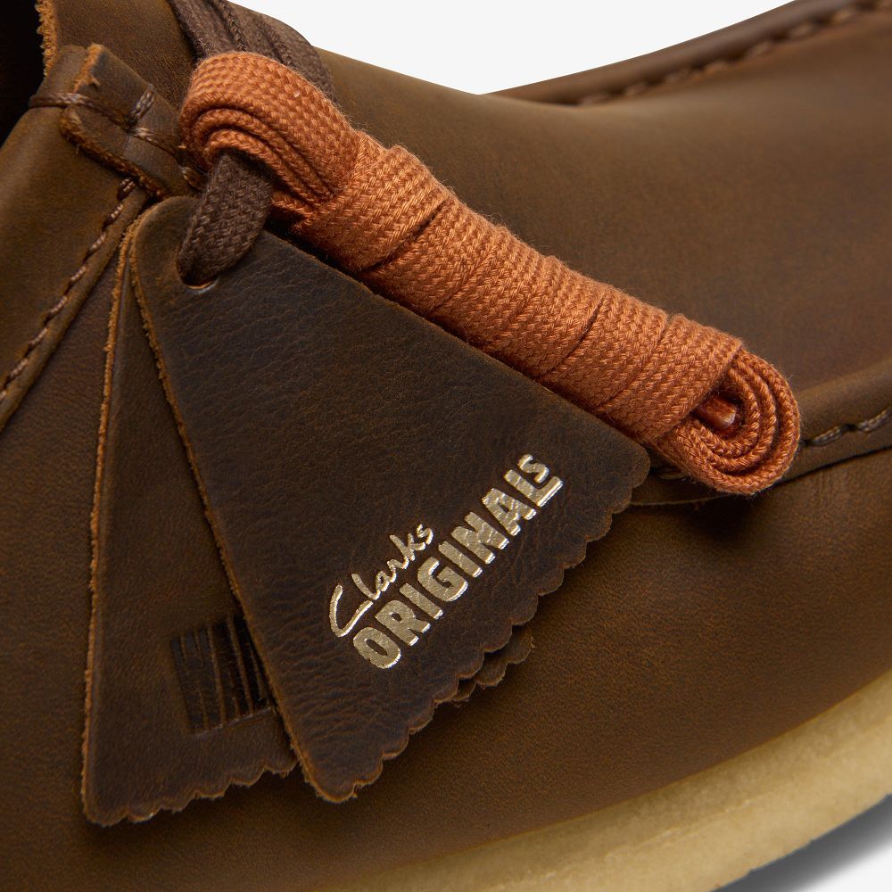 Brown Clarks Wallabee Men Loafers | 5289EGVPW