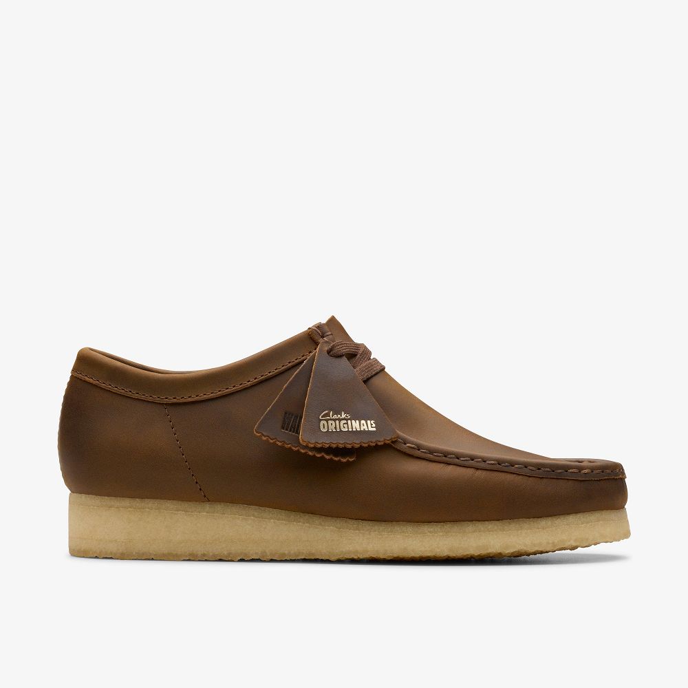 Brown Clarks Wallabee Men Loafers | 5289EGVPW