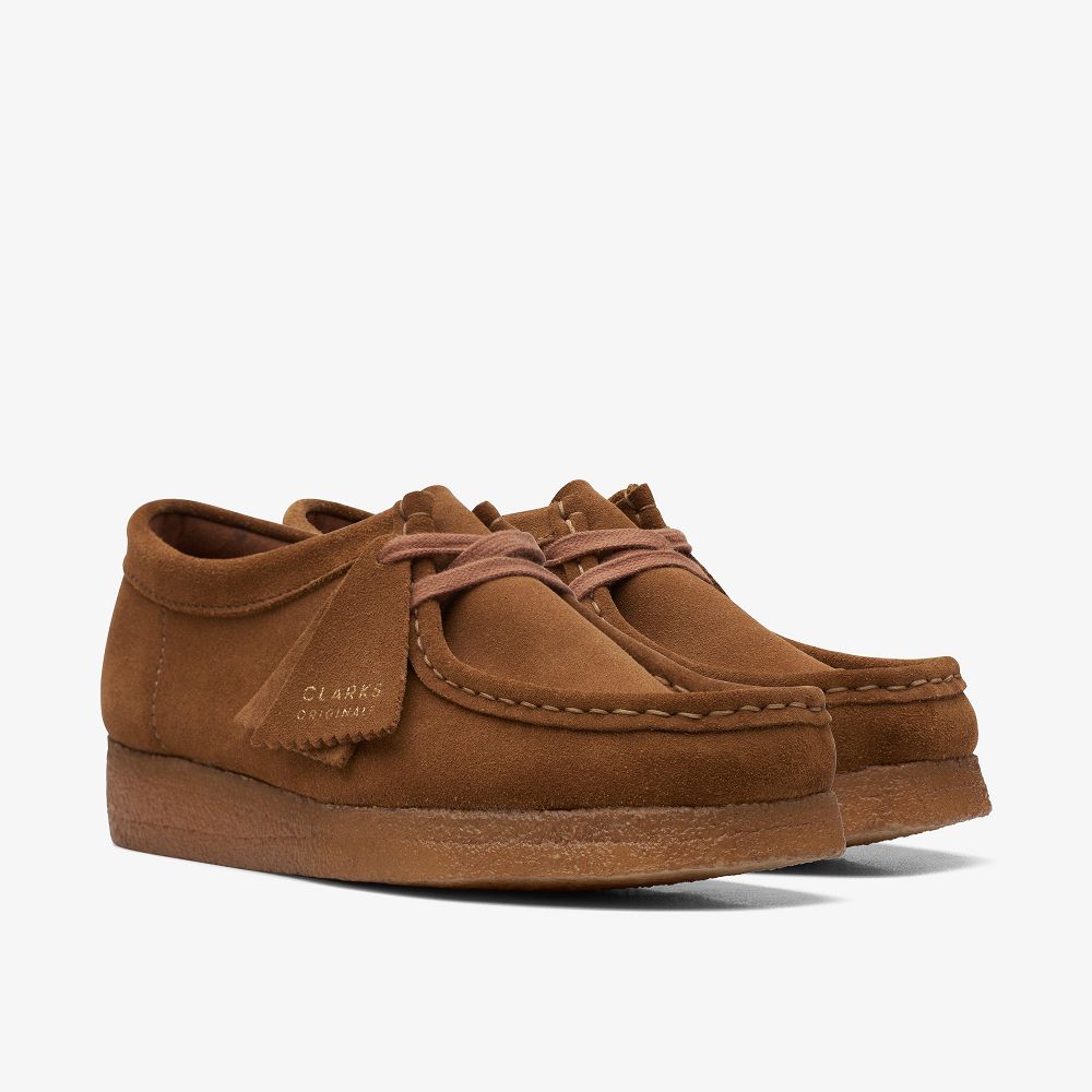 Brown Clarks Wallabee Women Loafers | 3061VMJXB