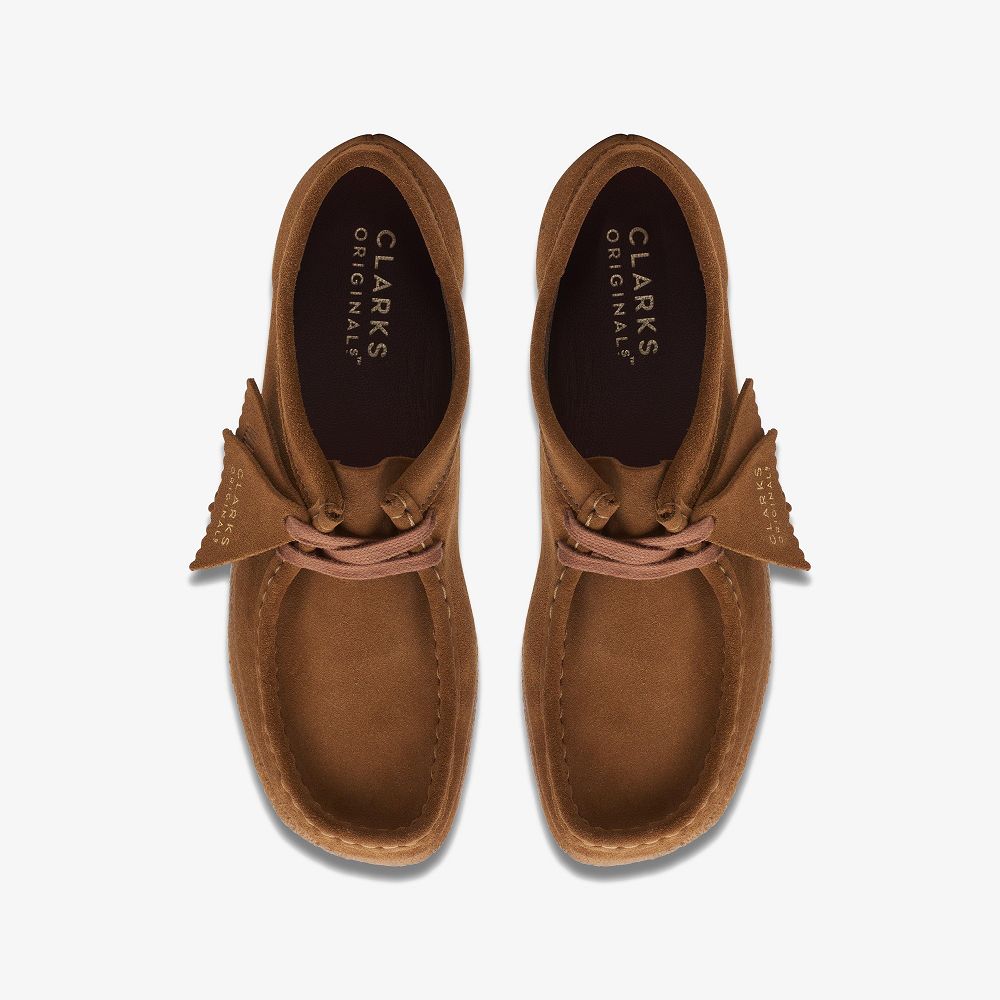 Brown Clarks Wallabee Women Loafers | 3061VMJXB