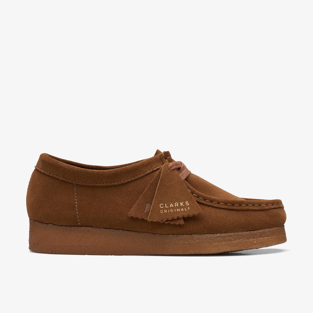 Brown Clarks Wallabee Women Loafers | 3061VMJXB