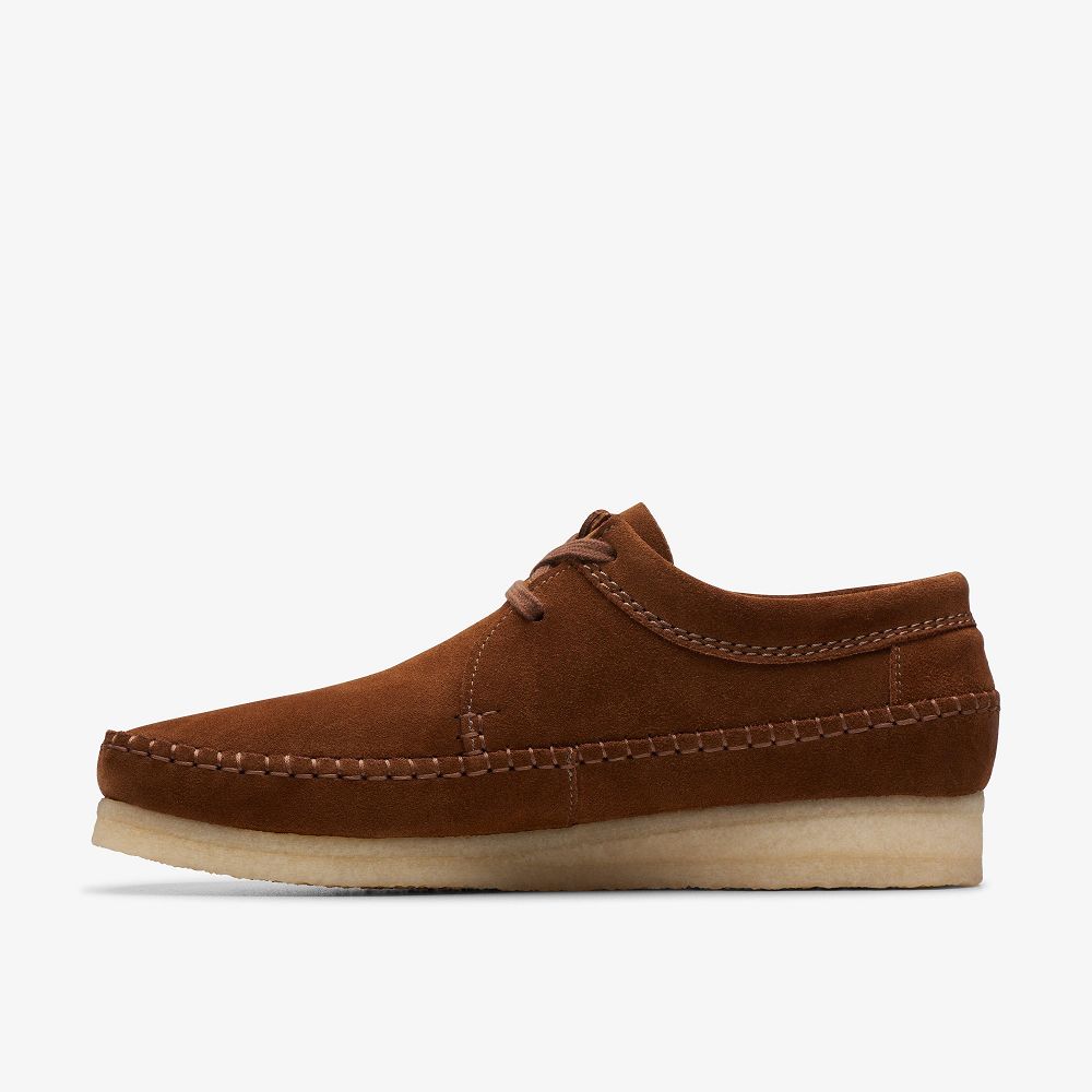 Brown Clarks Weaver Men Moccasins | 6810PIWXB