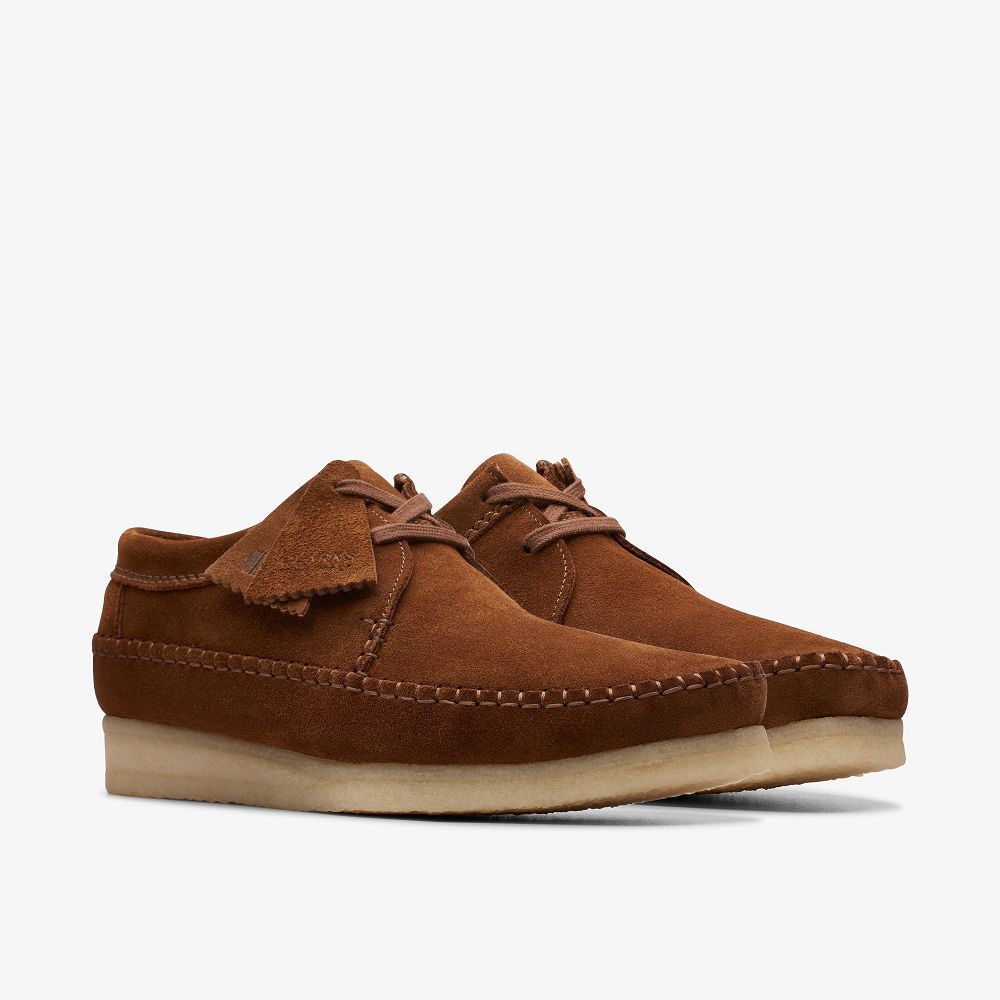 Brown Clarks Weaver Men Moccasins | 6810PIWXB