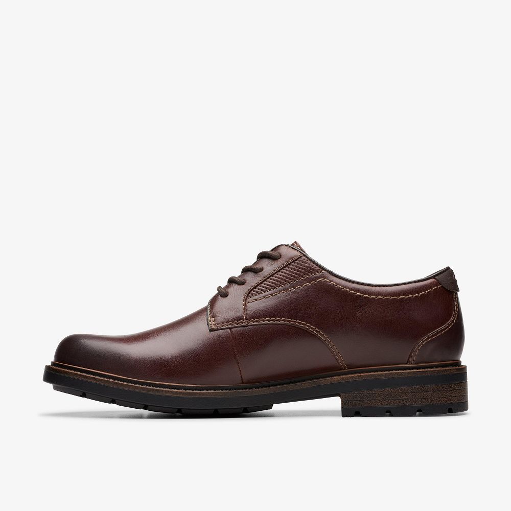 Brown Leather Clarks Un Shire Low Men Oxfords | 8246EDHWJ