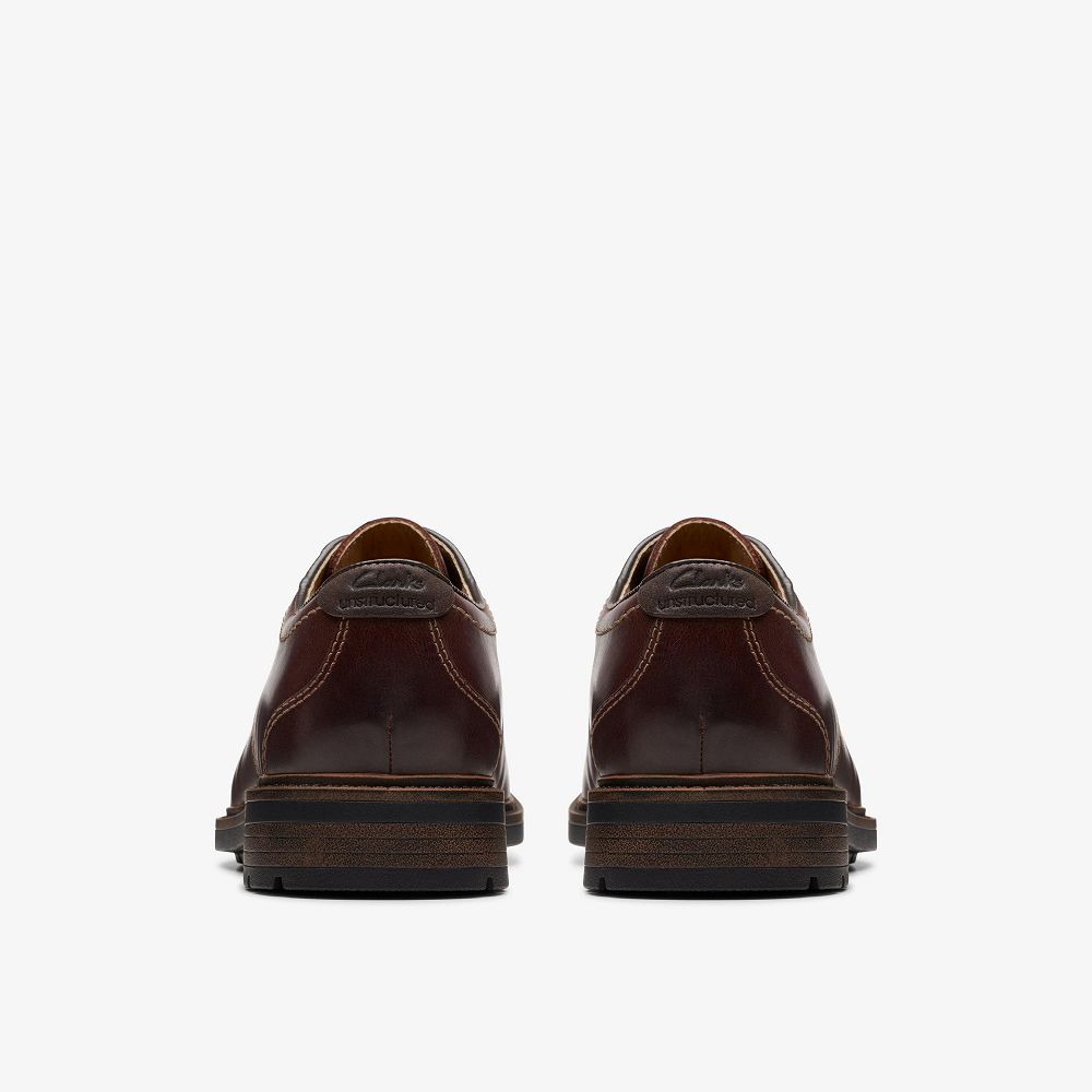 Brown Leather Clarks Un Shire Low Men Oxfords | 8246EDHWJ