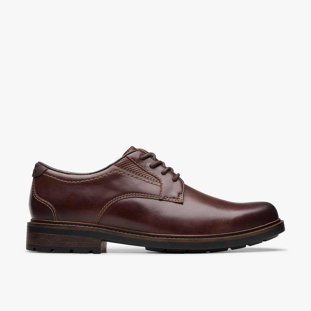 Brown Leather Clarks Un Shire Low Men Oxfords | 8246EDHWJ