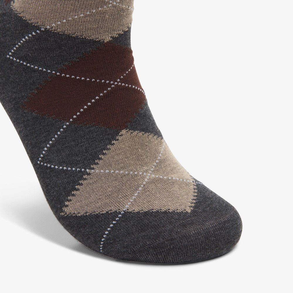 Charcoal Clarks Mens Argyle Men Socks | 5028IQYTO