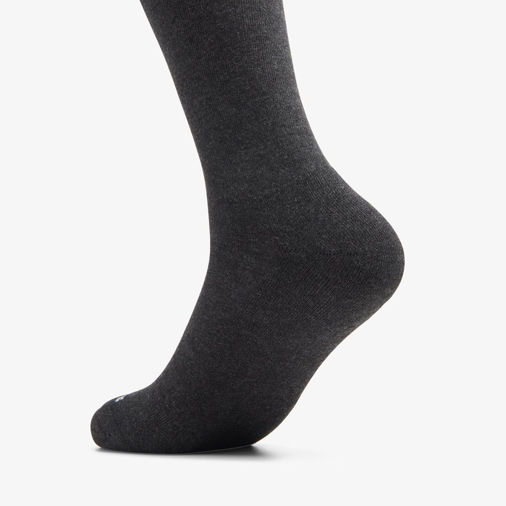 Charcoal Clarks Solid Crew Men Socks | 6908PMZSQ