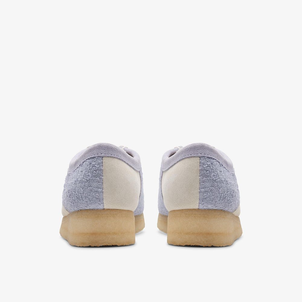 Cloud Grey Combination Clarks Wallabee Women Loafers | 4186AQBXZ