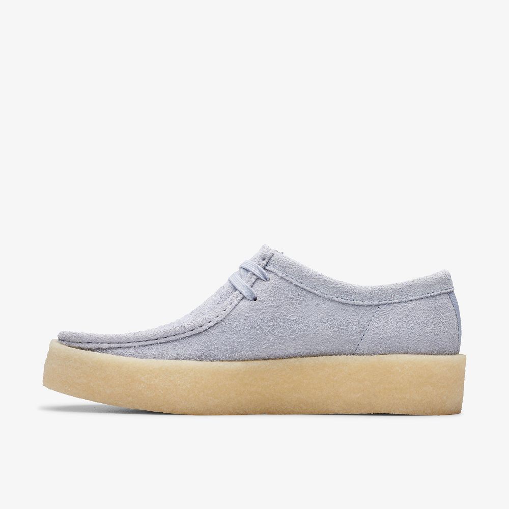 Cloud Grey Suede Clarks Wallabee Cup Men Loafers | 9207RTUME