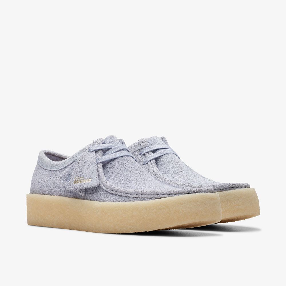 Cloud Grey Suede Clarks Wallabee Cup Men Loafers | 9207RTUME