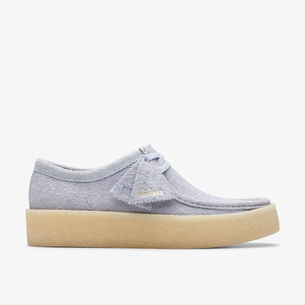 Cloud Grey Suede Clarks Wallabee Cup Men Loafers | 9207RTUME