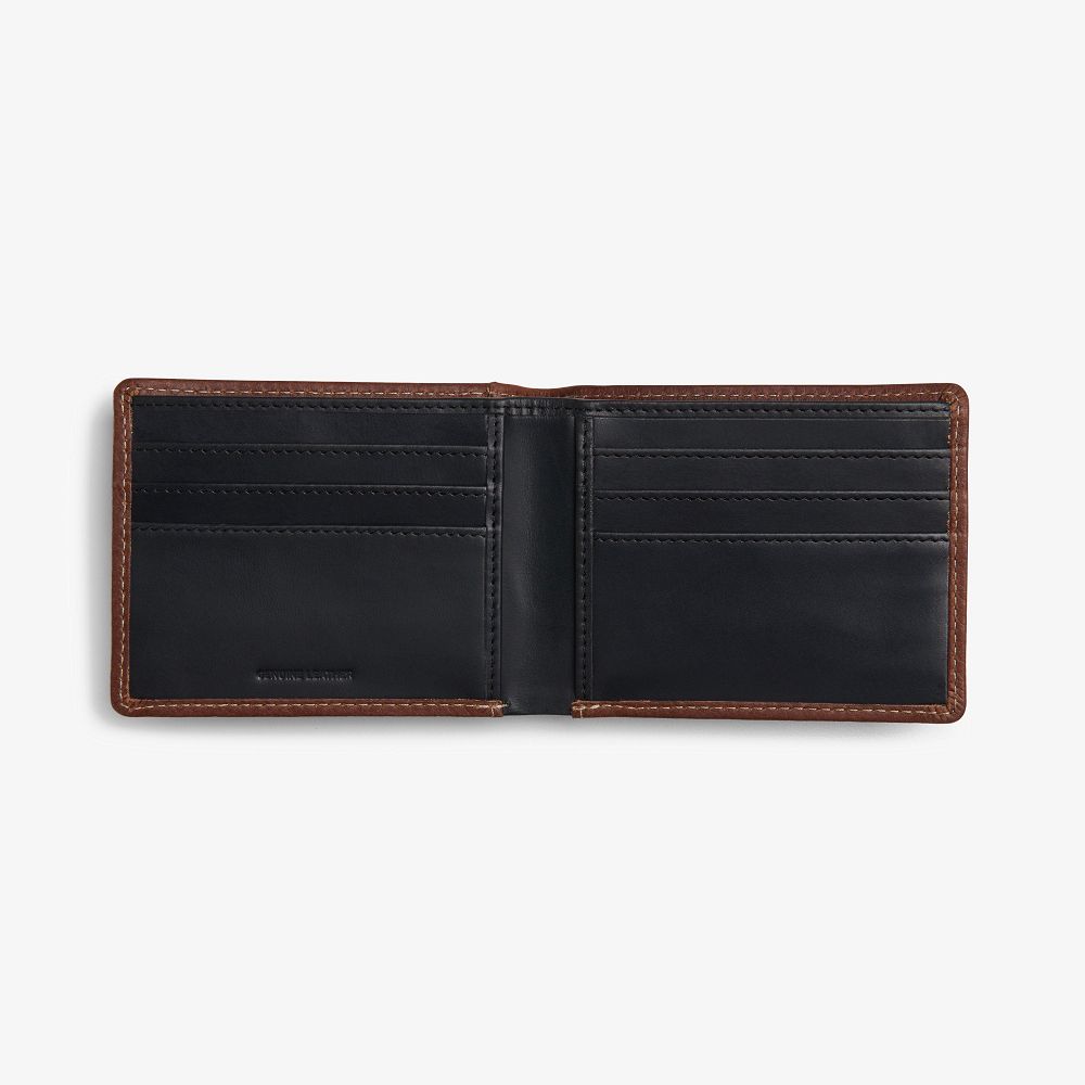 Cognac Clarks Devin Ryan Men Wallets | 5406ZIHAQ