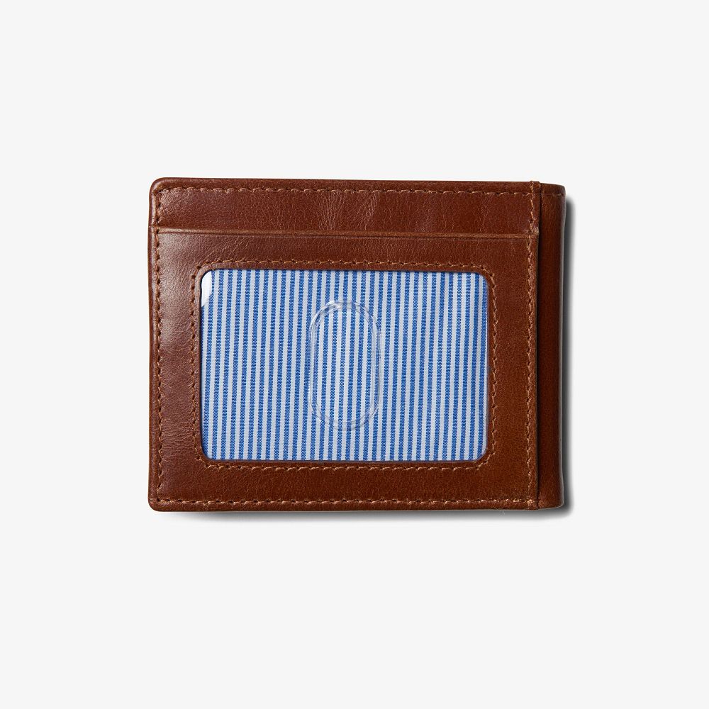 Cognac Clarks Gary Kelvin Men Wallets | 8940WOBKS