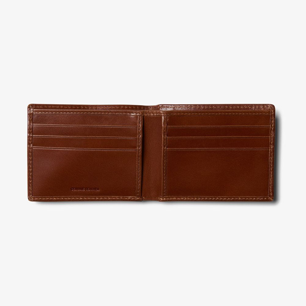 Cognac Clarks Gary Kelvin Men Wallets | 8940WOBKS