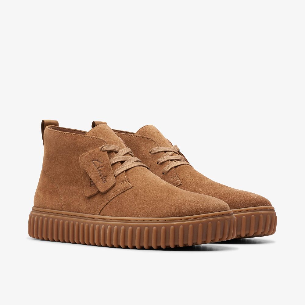 Cognac Suede Clarks Torhill Desert Men Boots | 6219YWUEJ