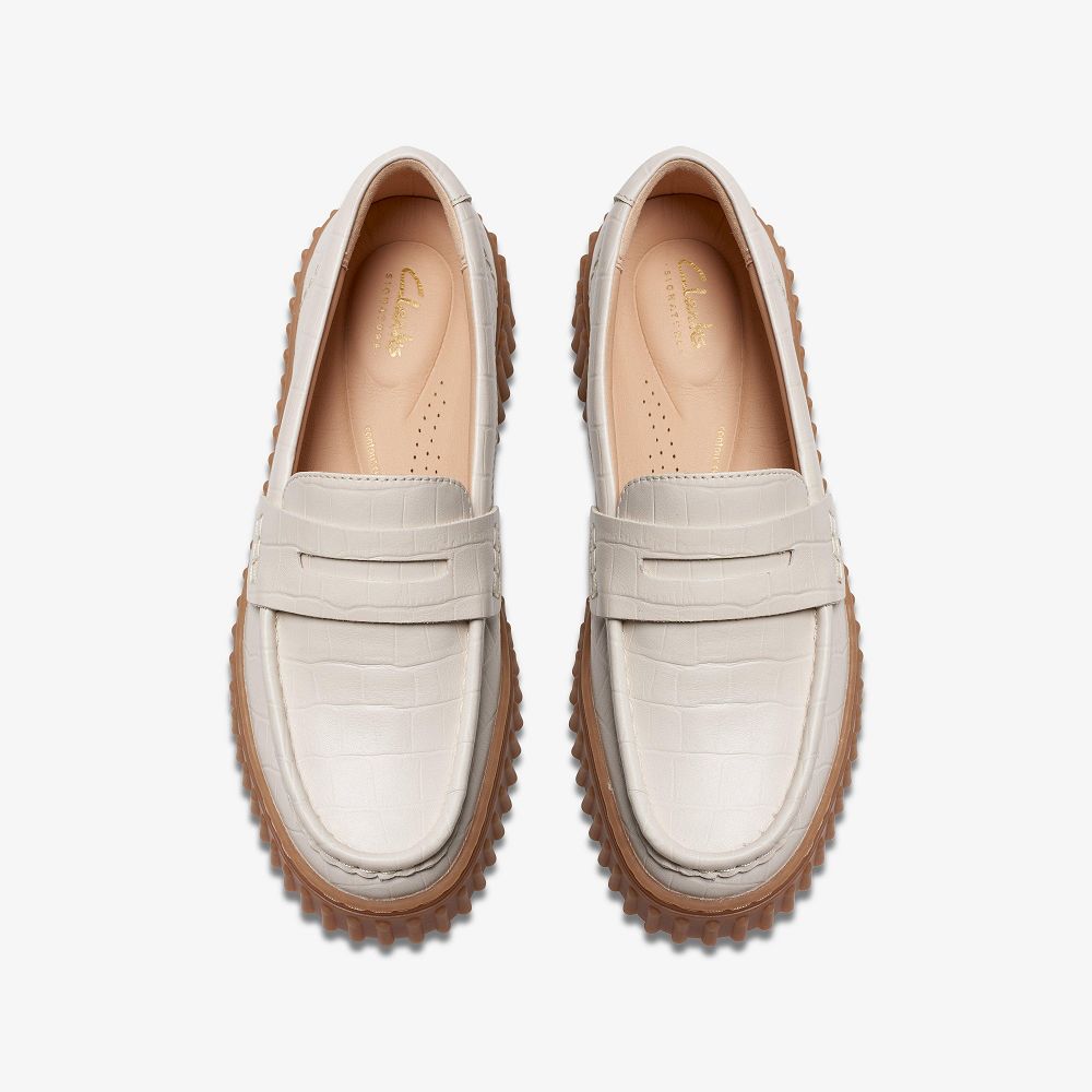 Cream Interest Clarks Torhill Penny Women Loafers | 2069BNAXP