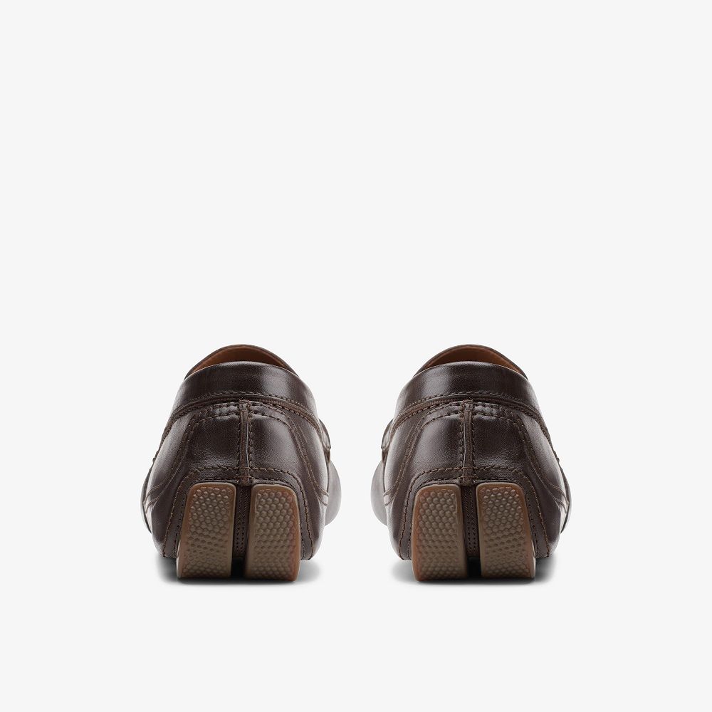 Dark Brown Clarks Markman Plain Men Loafers | 8423XPJUH