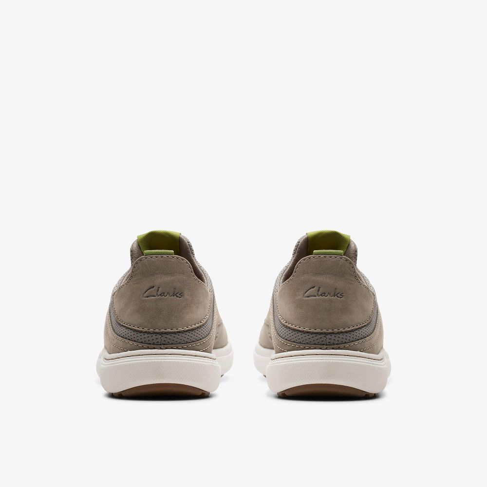 Dark Grey Nubuck Clarks Mapstone Easy Men Sneakers | 8540EAKIP