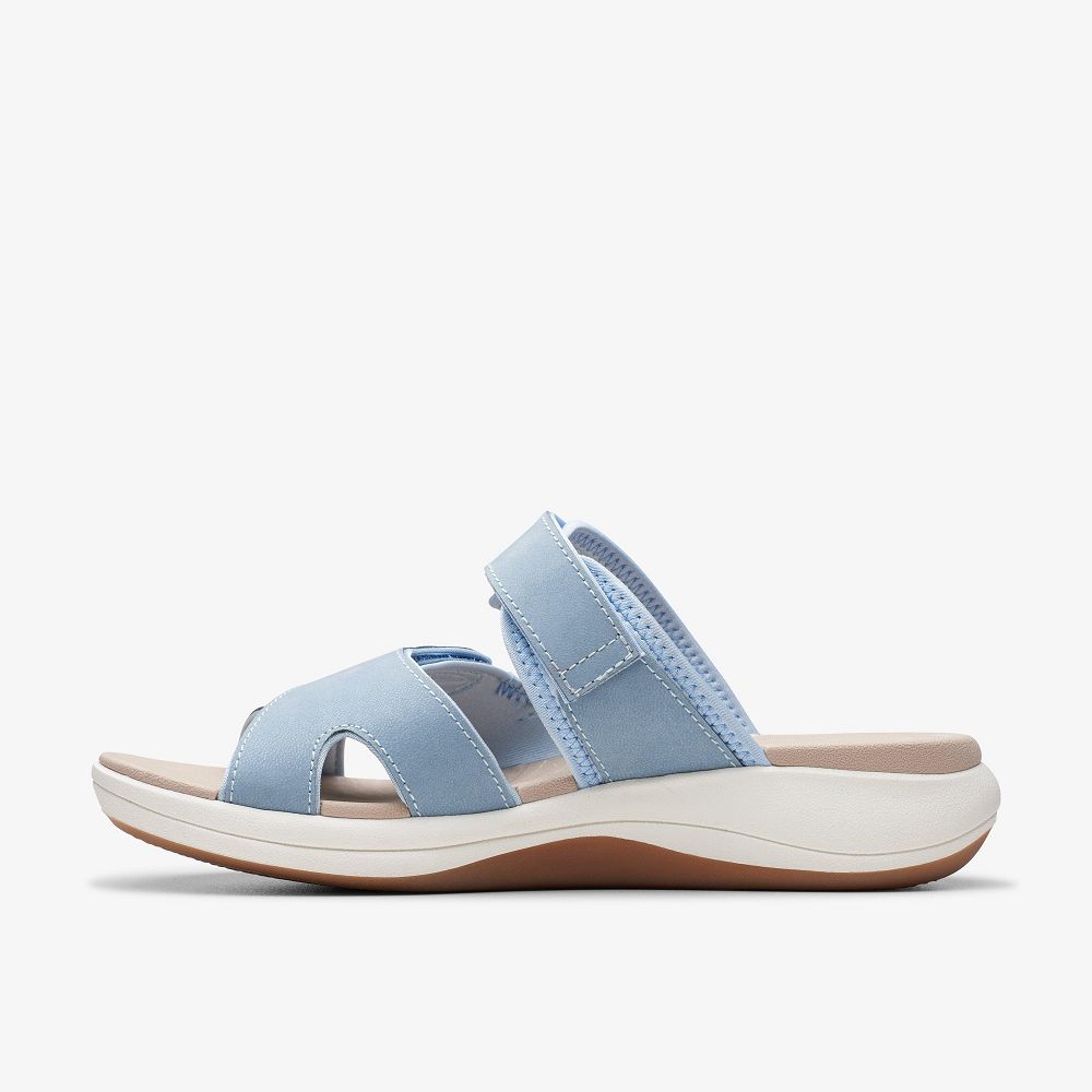 Denim Blue Clarks Mira Ease Women Sandals | 8406TMLAB