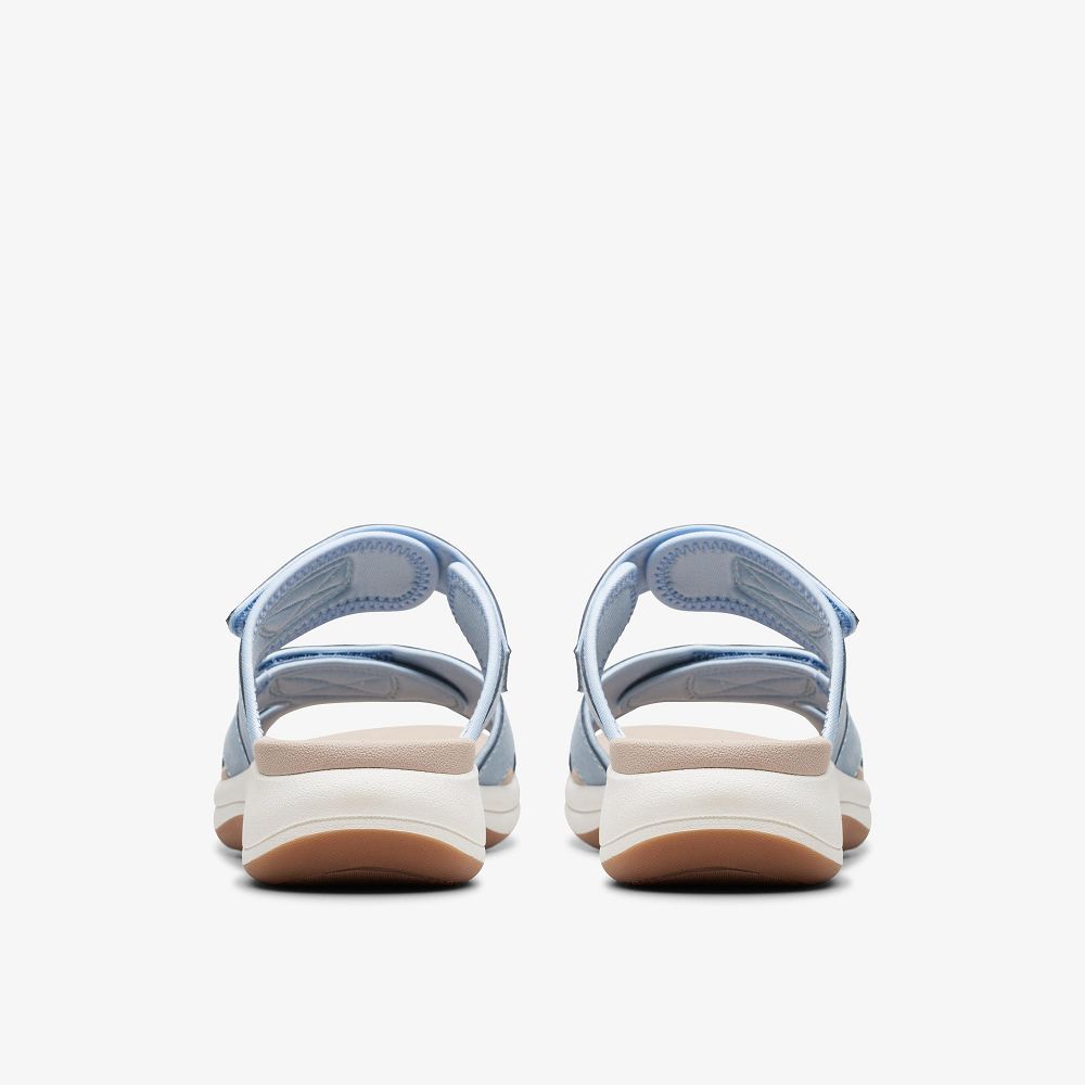 Denim Blue Clarks Mira Ease Women Sandals | 8406TMLAB