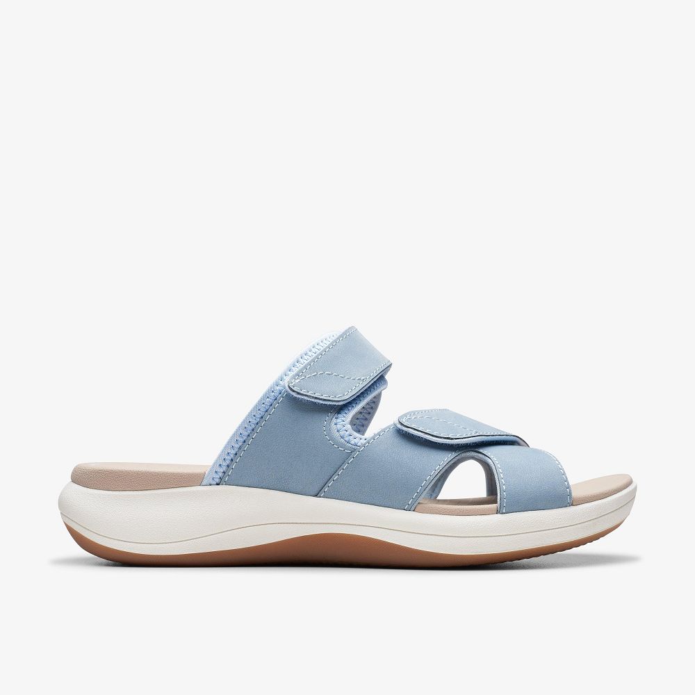 Denim Blue Clarks Mira Ease Women Sandals | 8406TMLAB